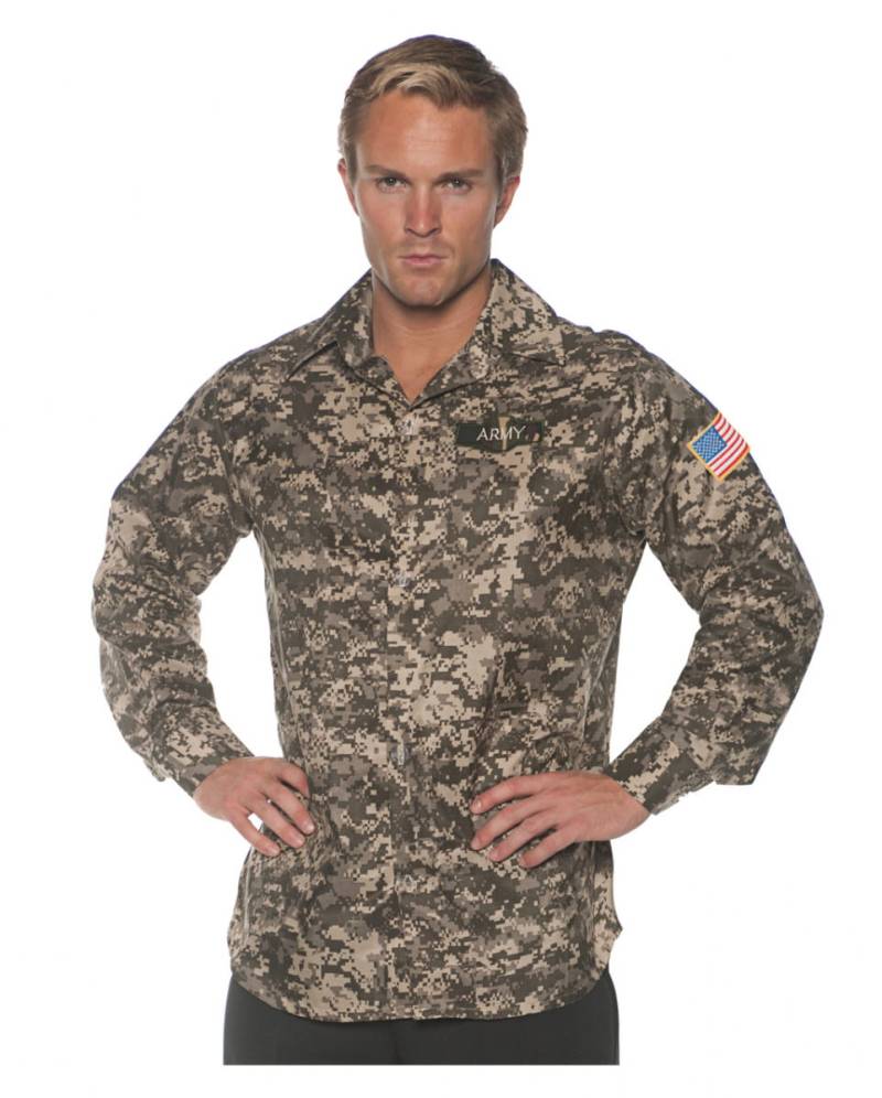 Army Kostüm Longsleeve für Soldaten Kostüme One Size von Karneval Universe