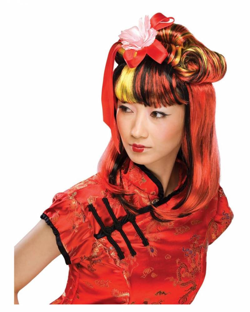 Asiatische Dragon Lady Perücke für Fasching & Karneval von Karneval Universe