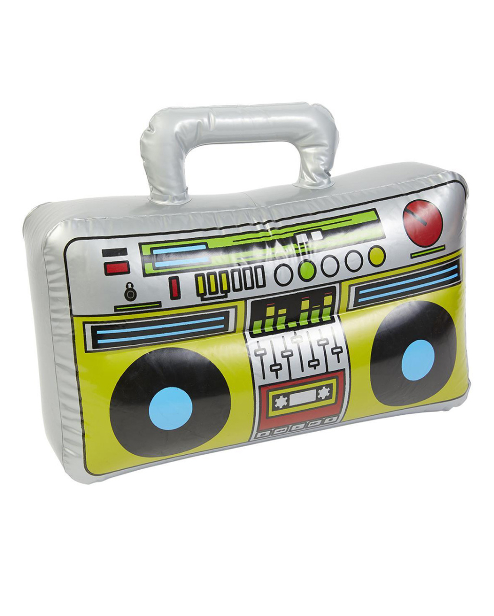 Aufblasbarer Ghettoblaster als Kostümaccessoire von Karneval Universe