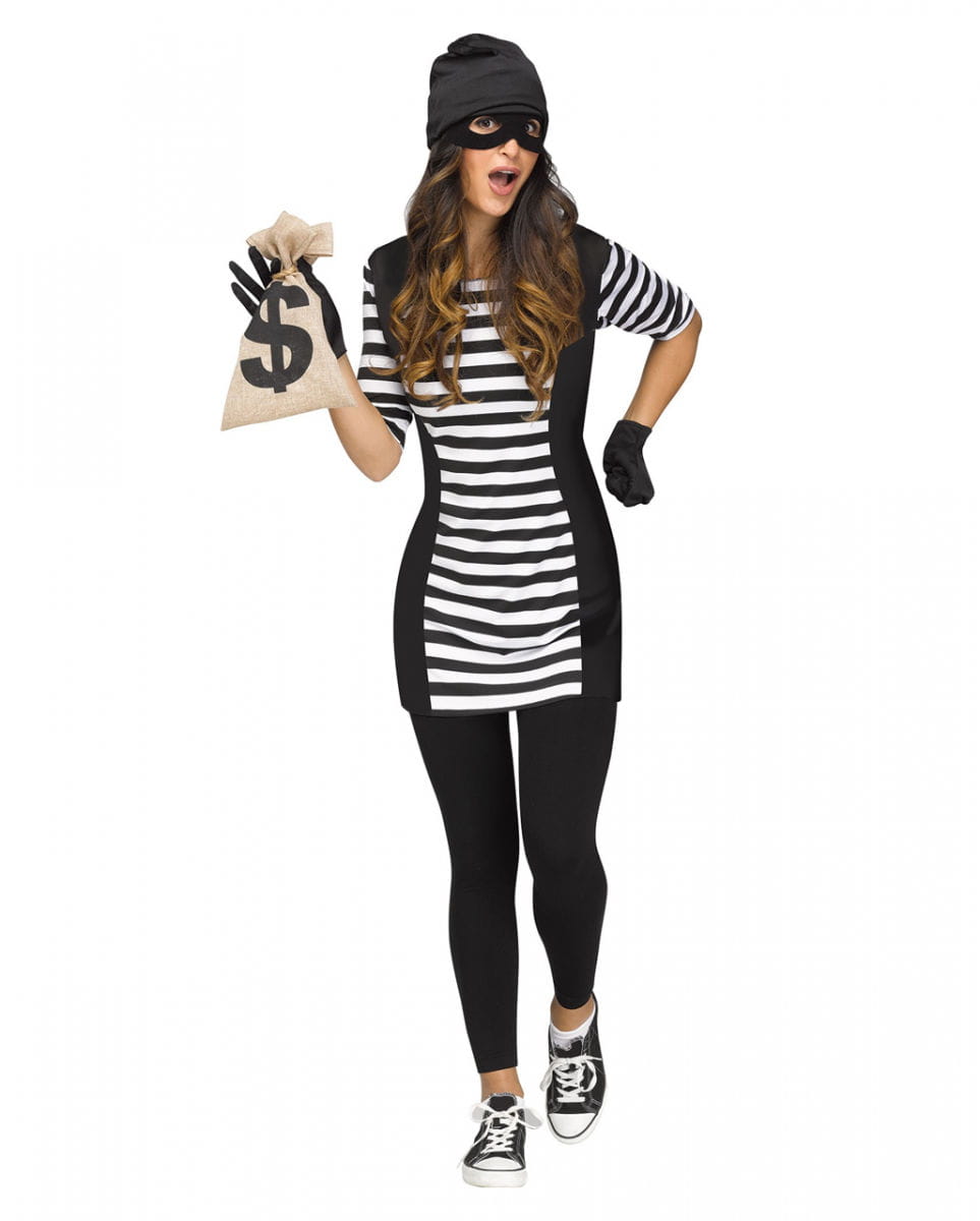 Bankräuber Babe Frauenkostüm für Karneval M/L von Karneval Universe