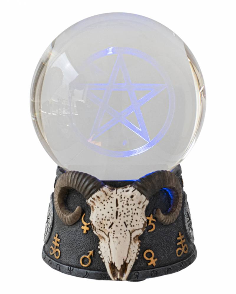 Baphomet Kristallkugel mit LED online bestellen ➤ von Karneval Universe