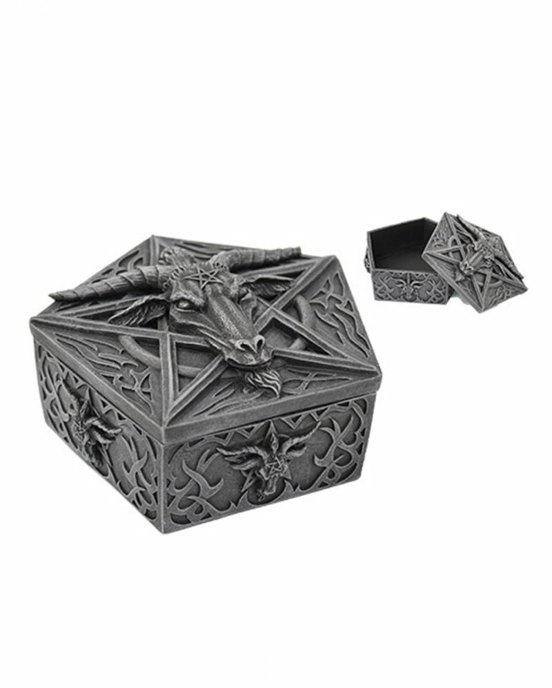 Baphomet Schatulle mit Deckel für Wicca Fans von Karneval Universe