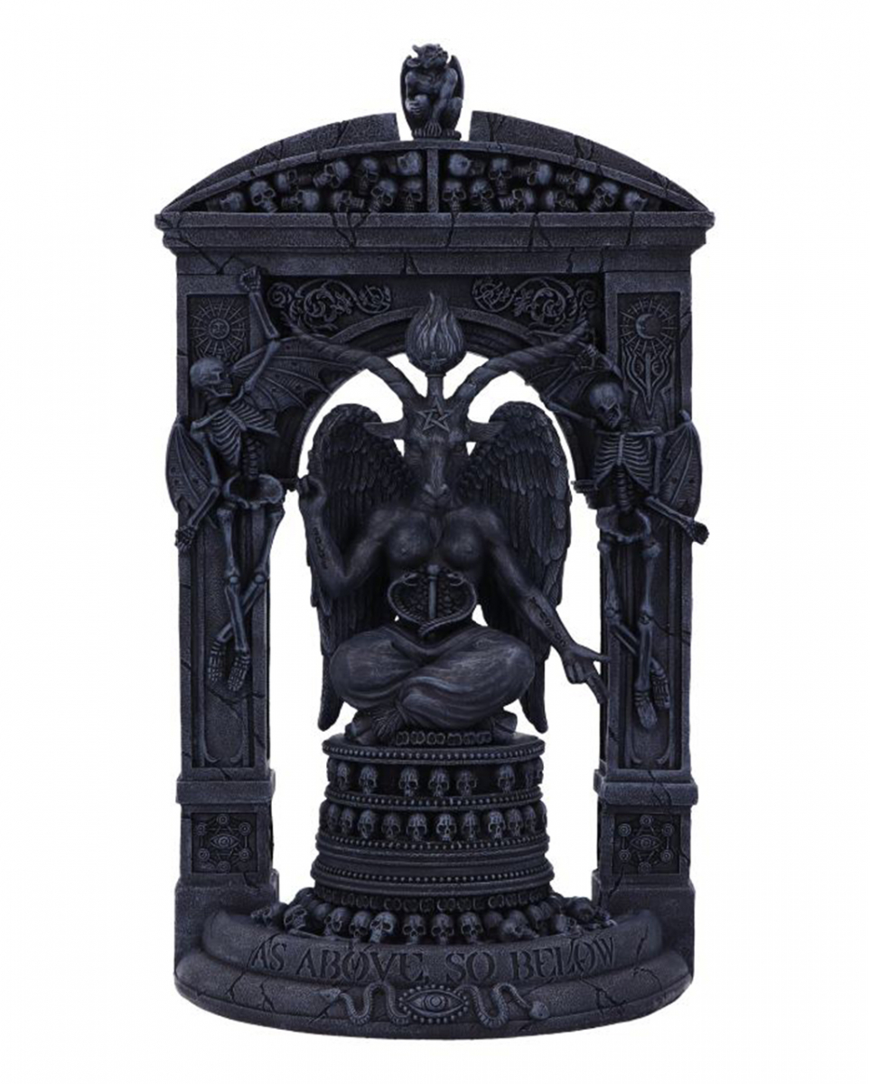 Baphomet's Tempel Aufstellfigur 28cm  Okkulte Dekofigur von Karneval Universe