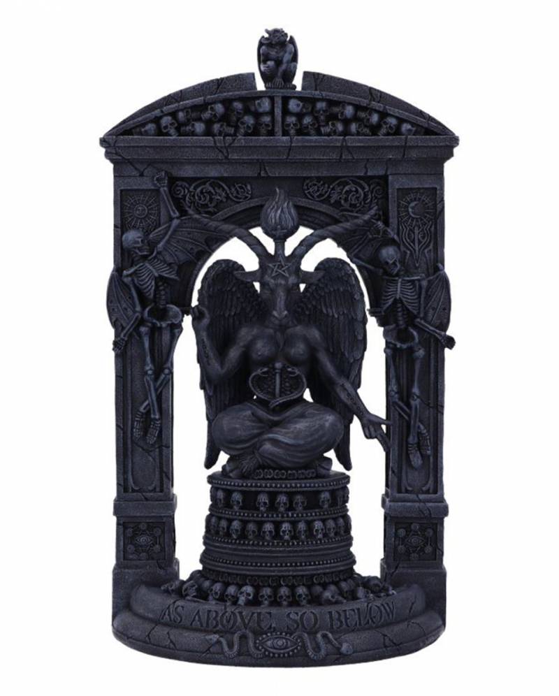 Baphomet's Tempel Aufstellfigur 28cm  Okkulte Dekofigur von Karneval Universe