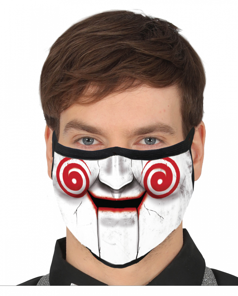 Bauchredner Puppe 3-lagige Community Maske kaufen von Karneval Universe