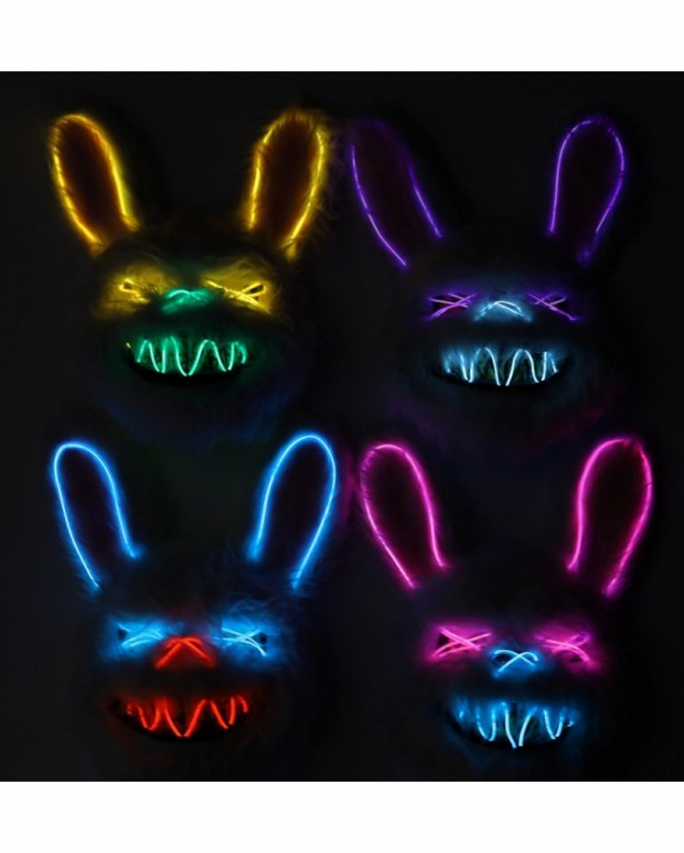 Beleuchtete Hasen LED Maske Leuchtmaske Beleuchtete Hasen LED Maske Leuchtmaske von Karneval Universe