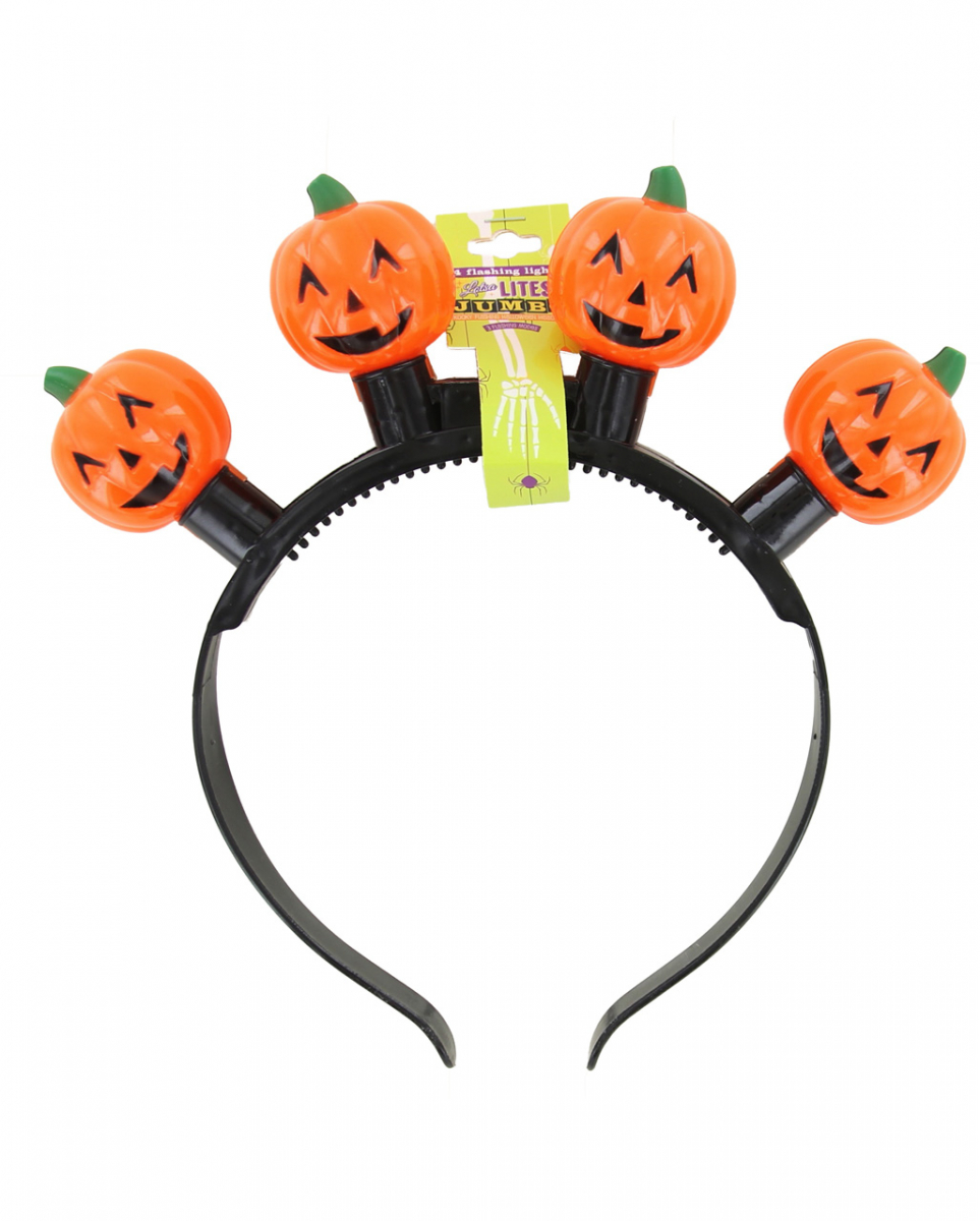 Beleuchteter Halloween Kürbis Haarreifen bestellen von Karneval Universe