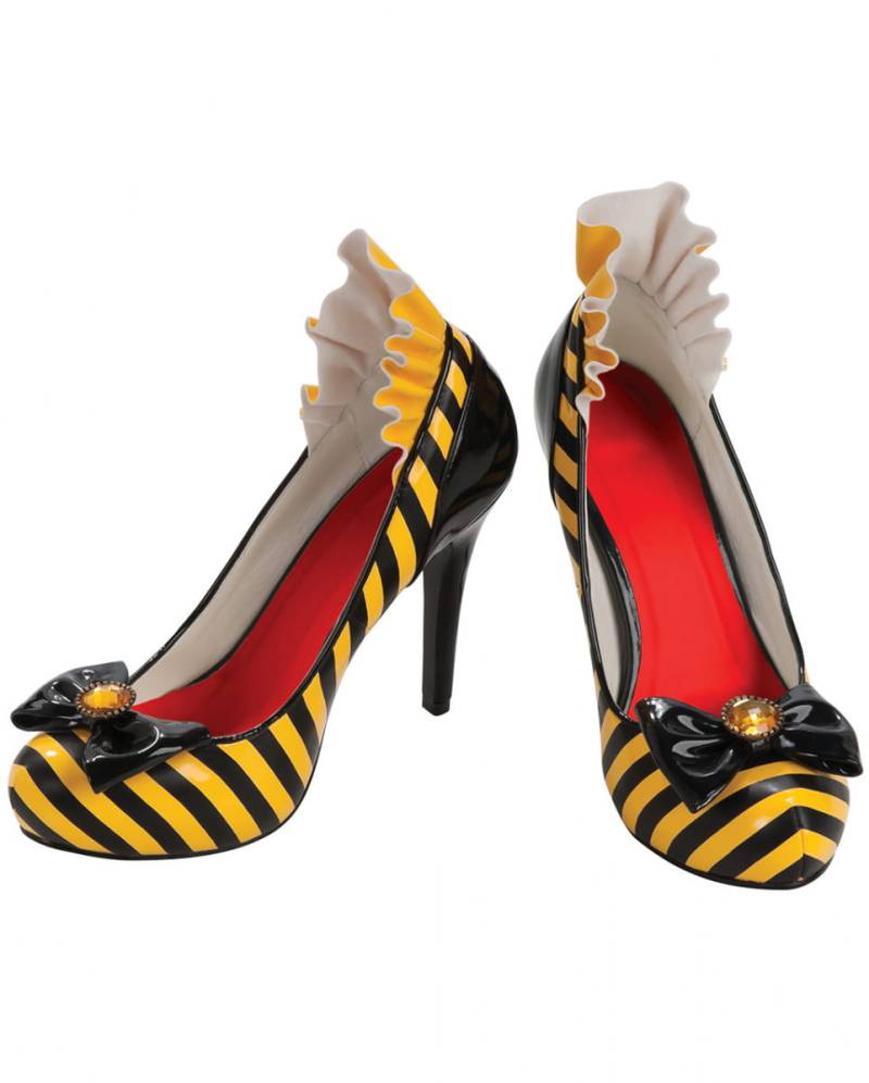 Bienen Schuhe mit Schleife  Kostüm Schuhe günstig kaufen 36/37 von Karneval Universe