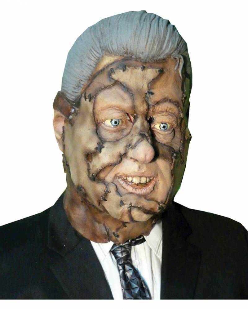 Bill Clinton Leatherface Maske - Politiker Halloween Maske von Karneval Universe