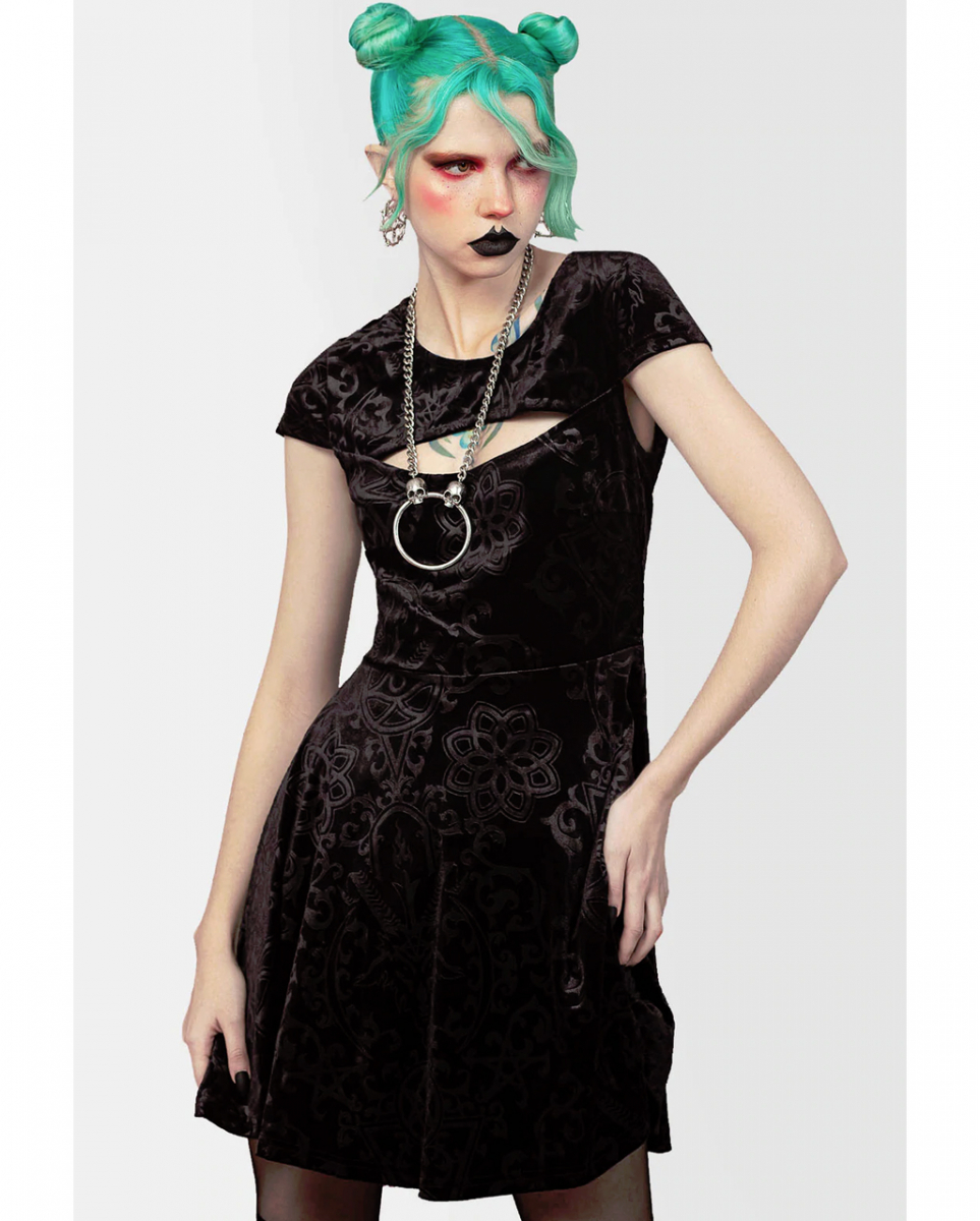 Blasphemia Keyhole Skater Kleid KILLSTAR ordern M von Karneval Universe