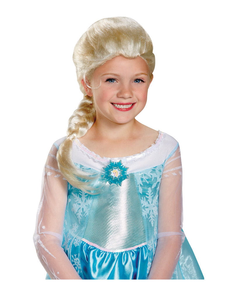 Blonde Frozen Elsa Kinderperücke   Lizenzierte Perücke aus Die von Karneval Universe