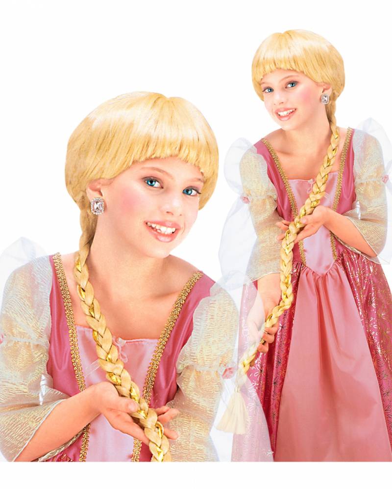 Blonde Rapunzel Kinderperücke für Fasching & Karneval von Karneval Universe