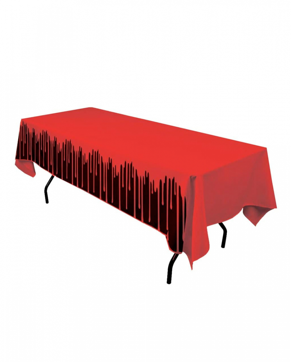 Blutbad Halloween Tischdecke als Partydeko von Karneval Universe