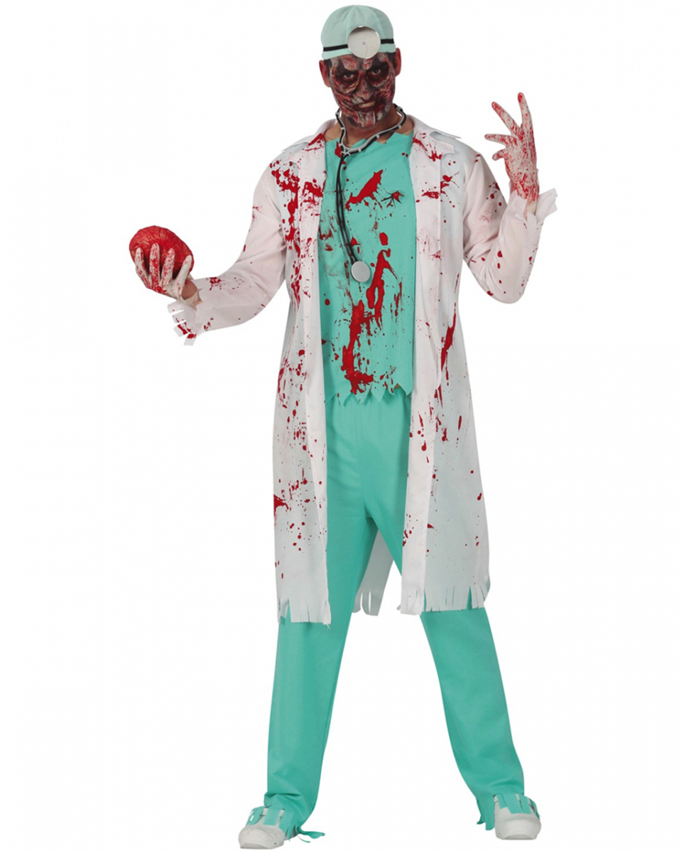 Blutbesudeltes Zombie Chirurg Herrenkostüm für ? M von Karneval Universe