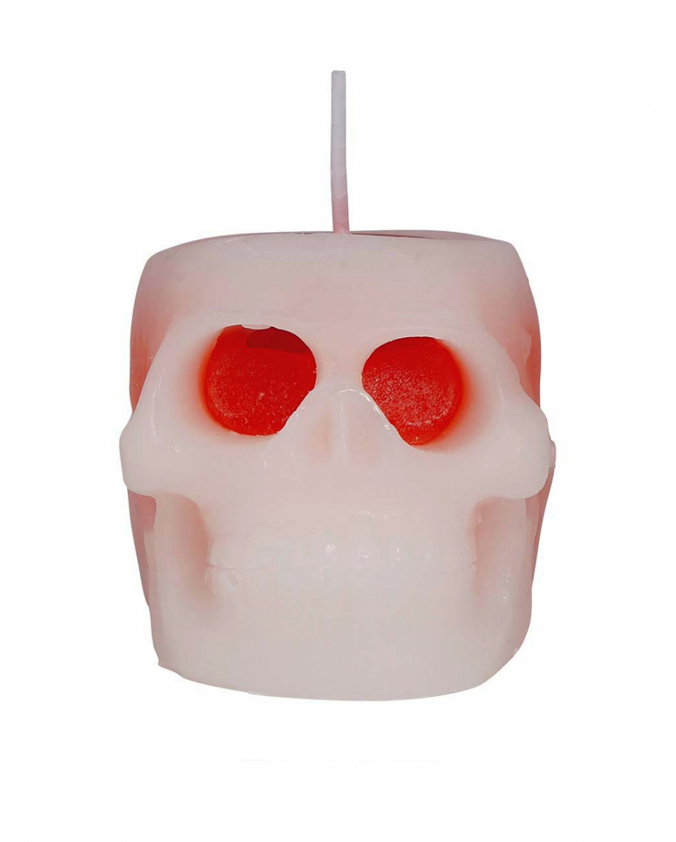 Blutende Totenkopf Kerze 6 cm  Halloween Kerze von Karneval Universe