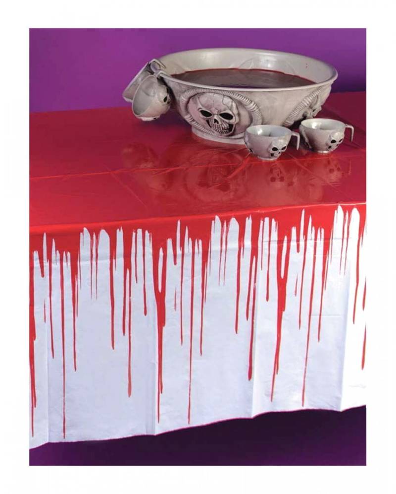 Blutige Halloween Tischdecke Halloween Deko von Karneval Universe