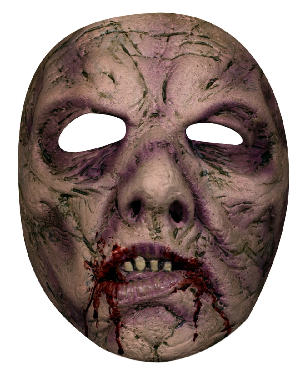 Blutige Zombie Horror-Maske für Fasching von Karneval Universe