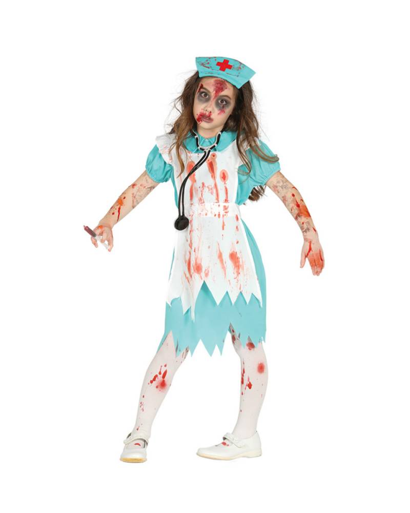 Blutige Zombie Krankenschwester Kinder Kostüm ? 10-12 Jahre von Karneval Universe
