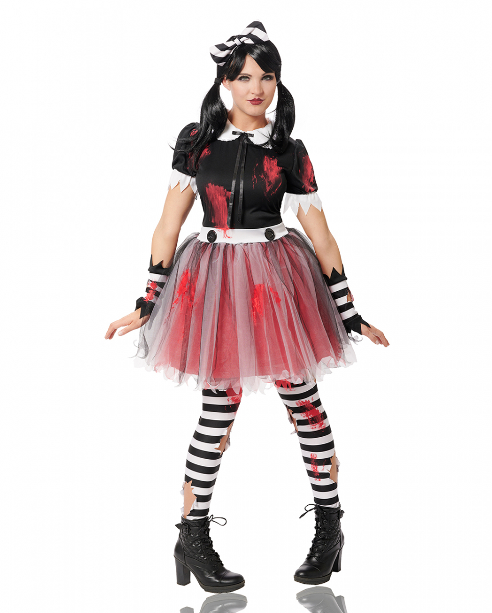 Blutiges Crazy Doll Kostüm  Ragged Doll Kostüm L von Karneval Universe