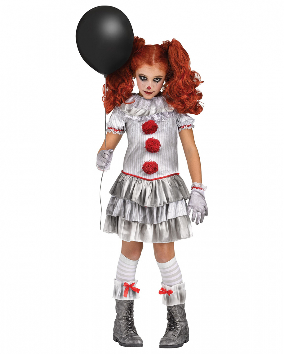 Böses Jahrmarkts Clownmädchen Kinderkostüm ? L von Karneval Universe