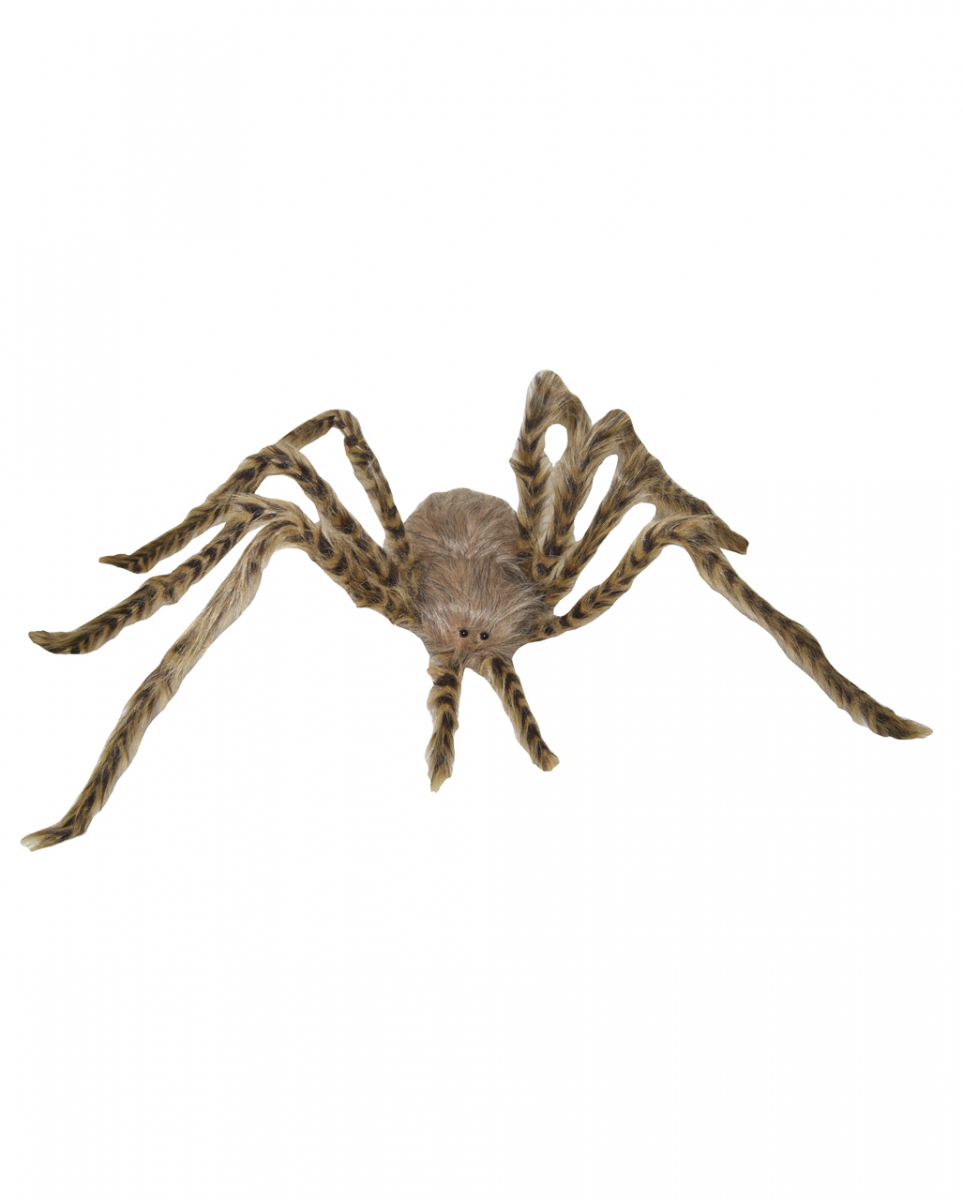 Braune Spinne mit Haaren als Halloween Deko 49cm ★ von Karneval Universe