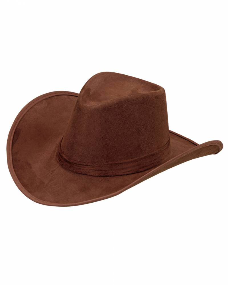 Brauner Cowboy Hut - Wildleder Look für Fasching! von Karneval Universe