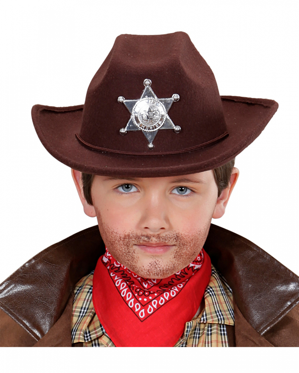 Brauner Cowboy Hut für Kinder bestellen ✩ Brauner Cowboy Hut für Kinder bestellen ✩ von Karneval Universe