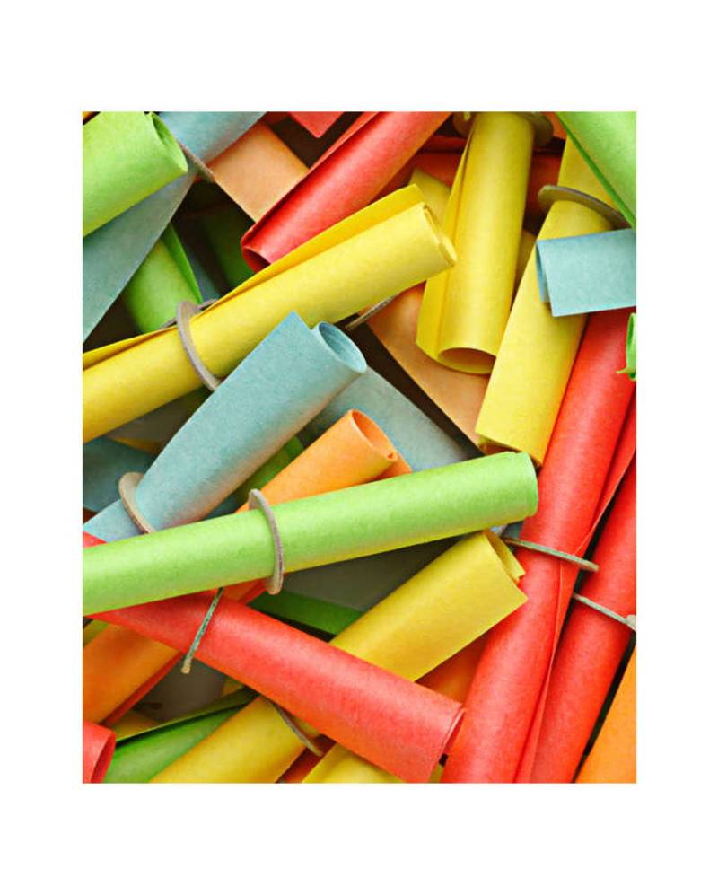 Bunte Lose als Röllchen Treffer 50 Stück Lose für die Tombola 3451 - 3500 von Karneval Universe