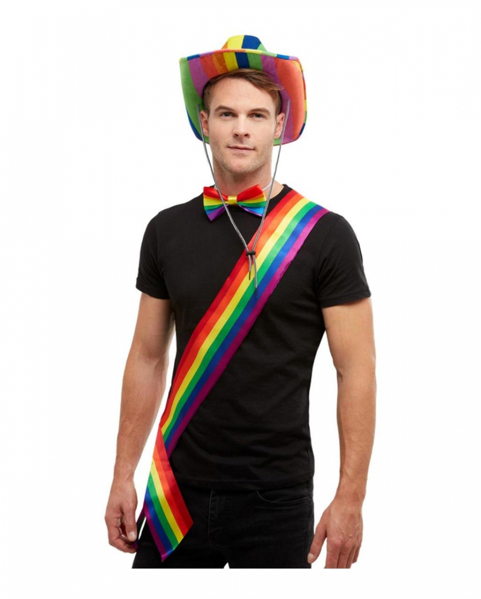 Bunte Regenbogen Schärpe für Gay Pride & CSD von Karneval Universe