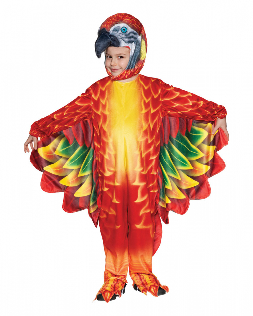 Bunter Papagei Kleinkinderkostüm ➔ Kinderfasching XL von Karneval Universe