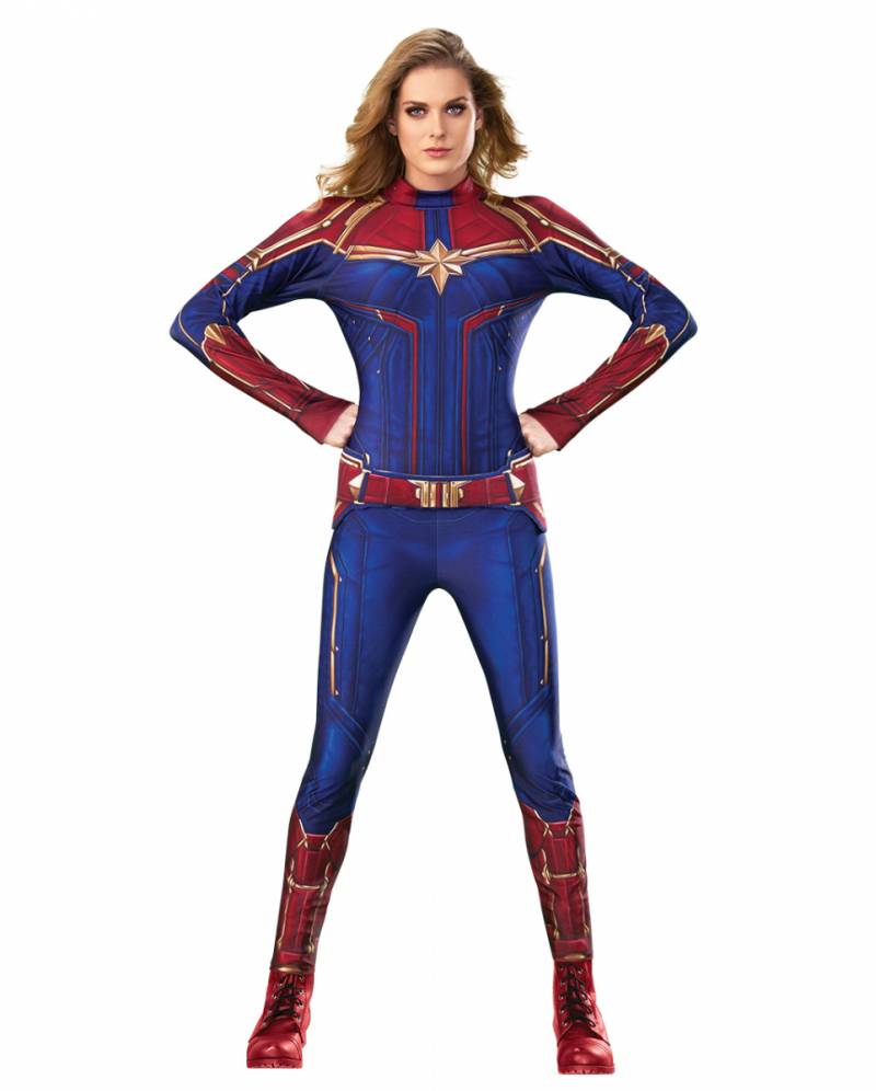 Captain Marvel Jumpsuit Kostüm Damen ➔ Marvel Fans L von Karneval Universe