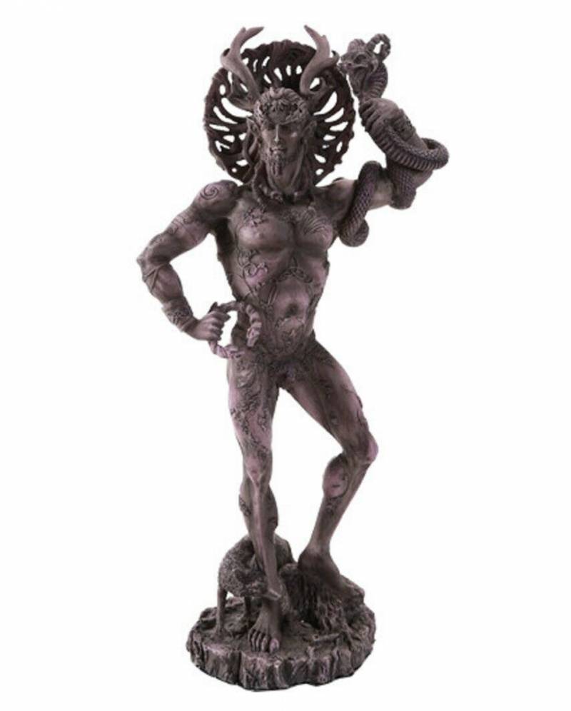 Cernunnos Kelten Gott Figur 26cm ★ Pagan Deko von Karneval Universe