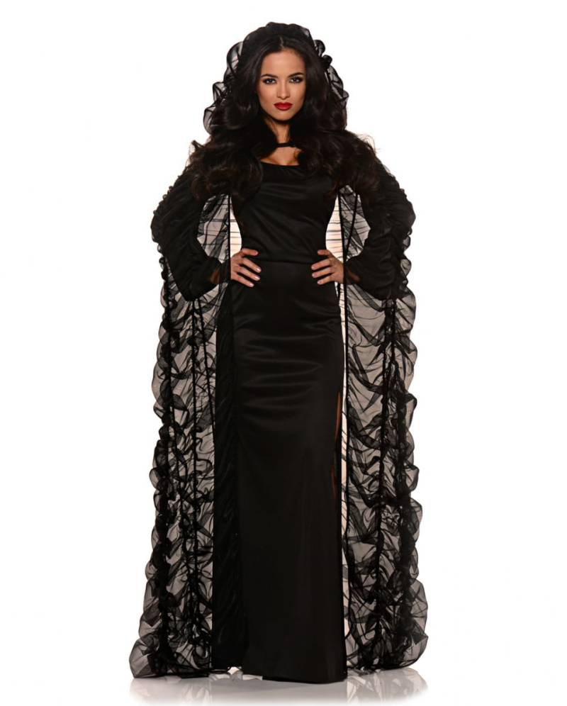 Chiffon Cape mit Kapuze für Halloween von Karneval Universe