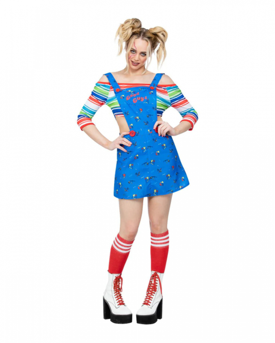 Chucky Kostüm für Damen für Halloween & Fasching L von Karneval Universe