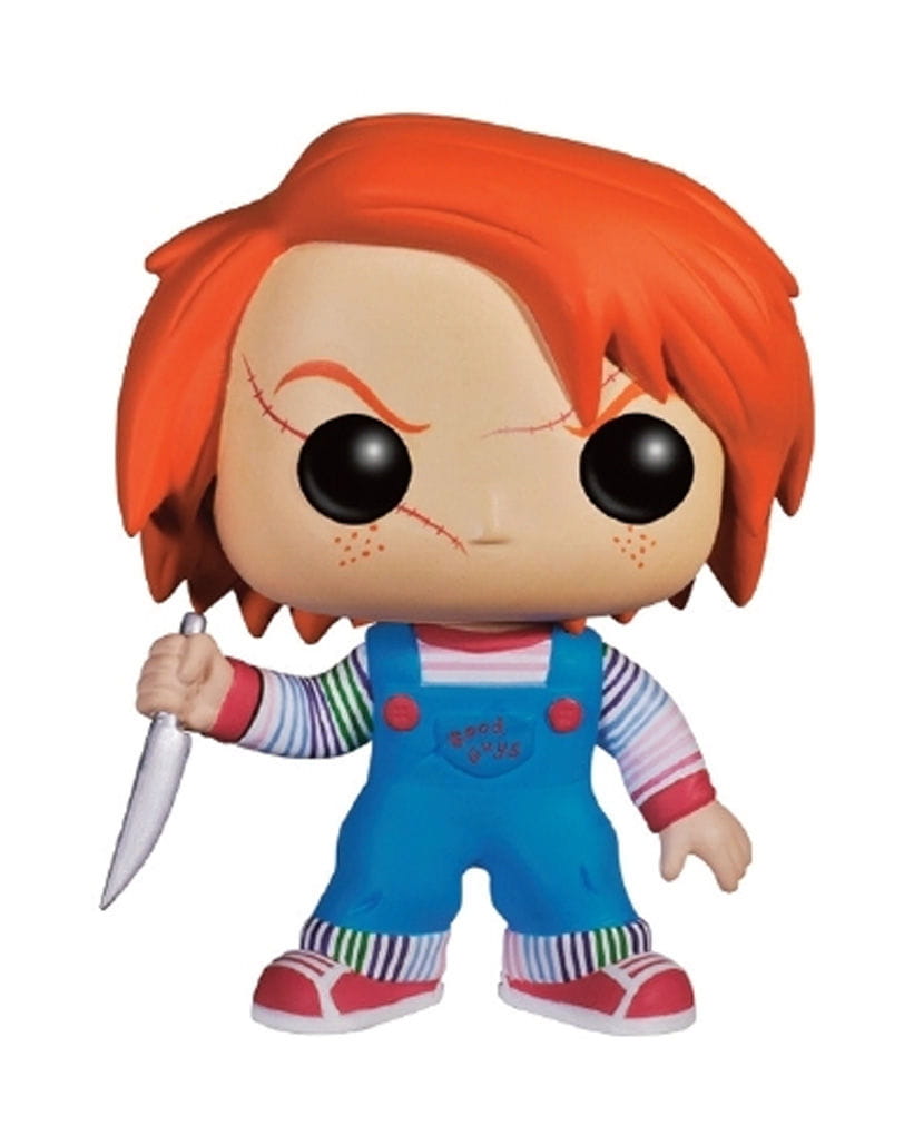 Chucky POP Sammelfigur   Lizenzierter Mörderpuppen Wackelkopf von Karneval Universe