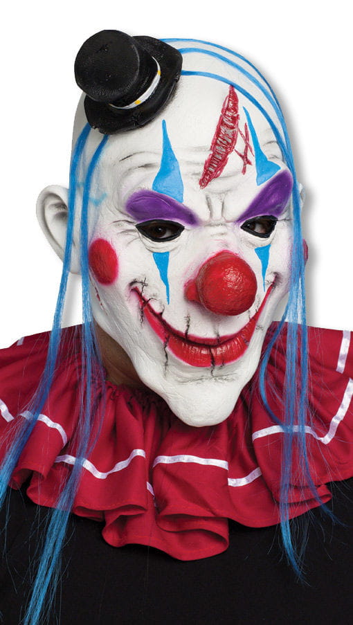Clown Maske mit Stirnwunde -Joker Maske-Zombie Clown-Killer Clown Clown Maske mit Stirnwunde -Joker Maske-Zombie Clown-Killer Clown von Karneval Universe