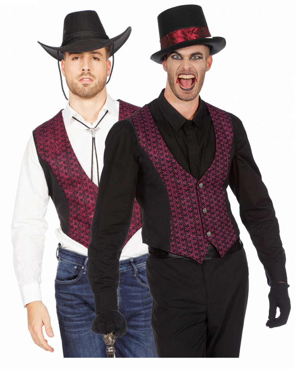 Cowboy Kostüm Weste für Teufel Verkleidung 60 von Karneval Universe