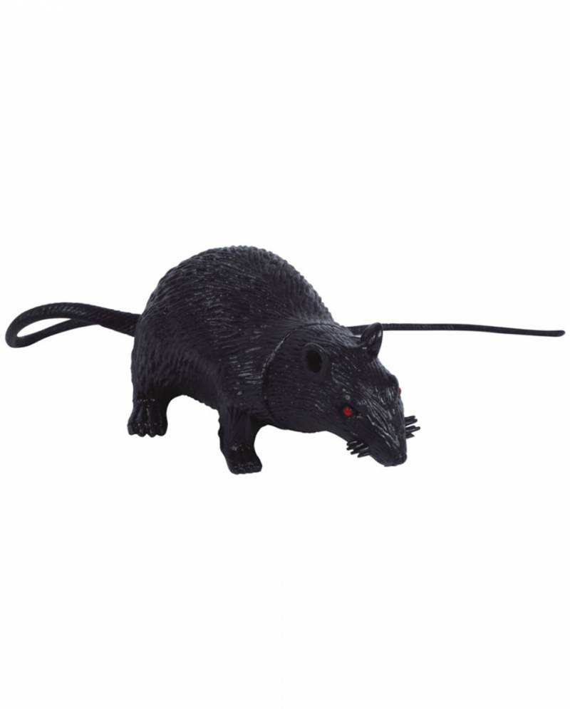 Deko Ratte schwarz 15cm  Fake-Ratte von Karneval Universe