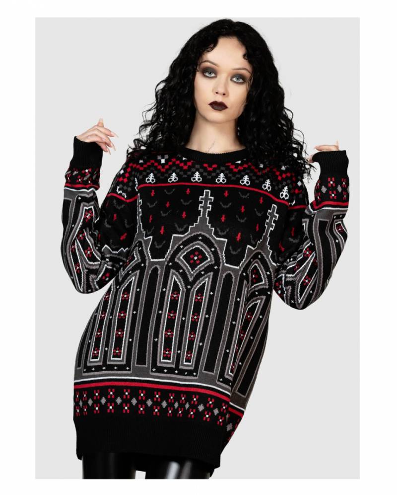 Devil on my Back Pullover KILLSTAR  Goth Mode XXL von Karneval Universe
