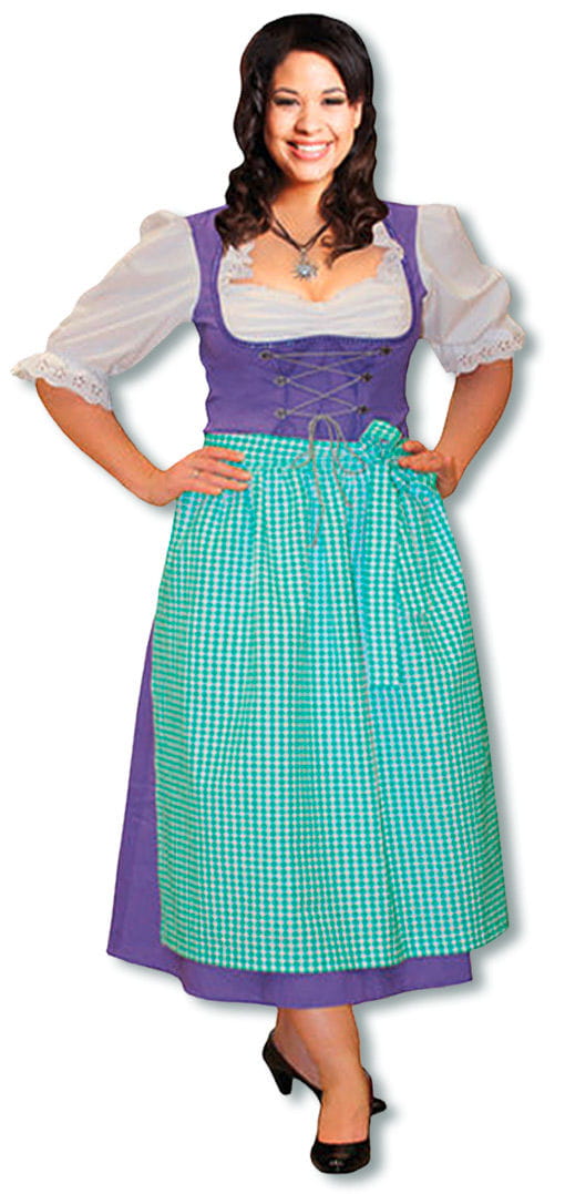 Dirndl Kostüm lila Plus Size   Bayerische Trachten Kostüme kaufen 42 von Karneval Universe