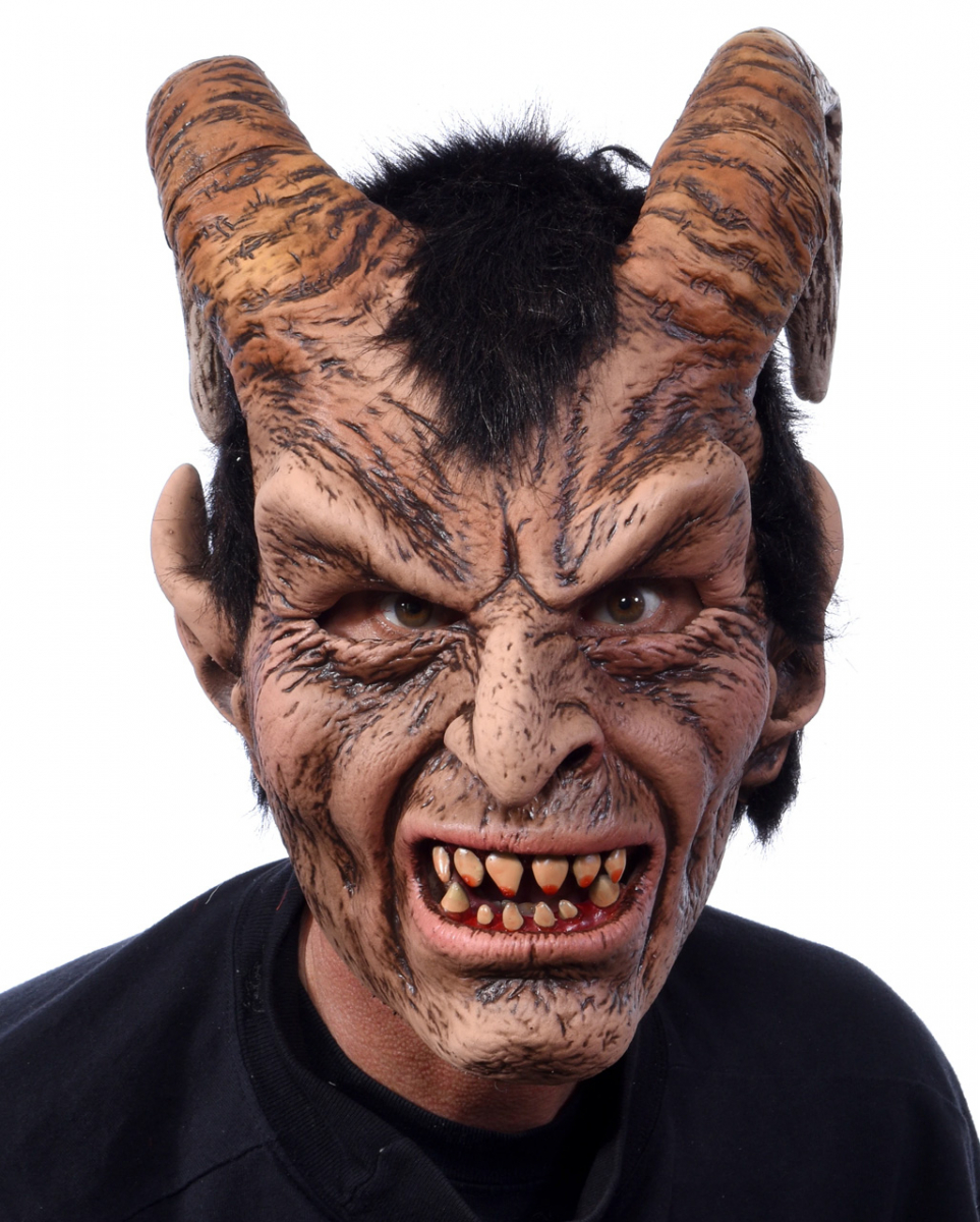 Elegant Devil Maske Teufelsmaske mit Hörner von Karneval Universe