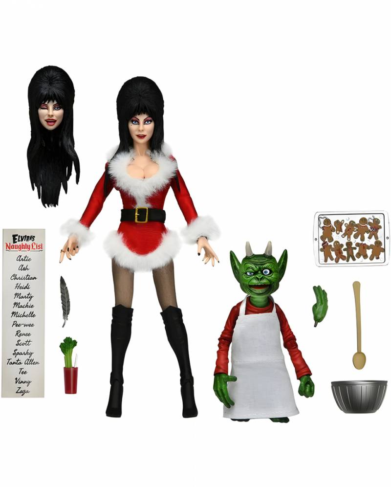 Elvira: Very Scary Xmas Elvira Actionfigur 20cm  NECA Fanartikel von Karneval Universe
