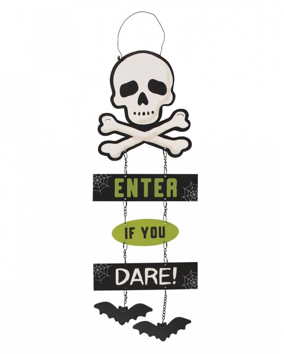 Enter if you Dare Halloween Hängeschild 30cm ★ von Karneval Universe
