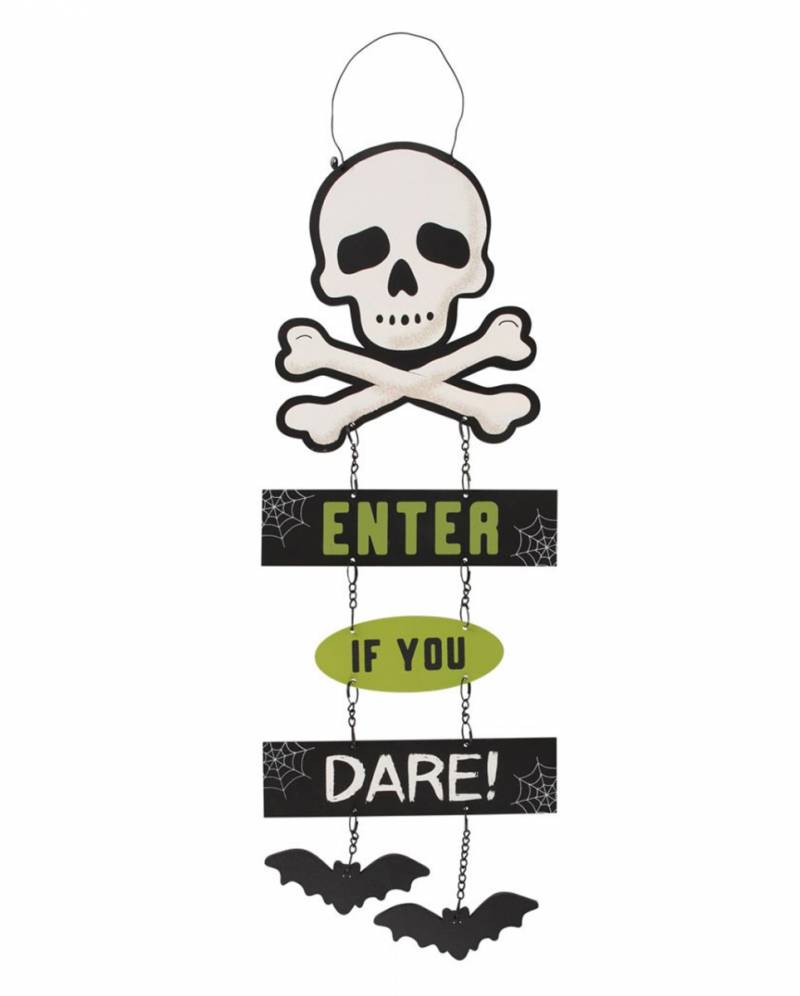 Enter if you Dare Halloween Hängeschild 30cm ★ von Karneval Universe