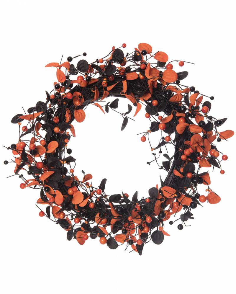 Eukalyptus Türkranz orange-schwarz 55cm kaufen von Karneval Universe