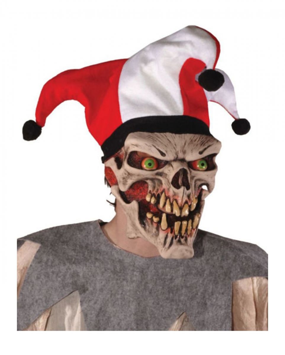 Evil Joker Horrorclown Maske für Halloween von Karneval Universe