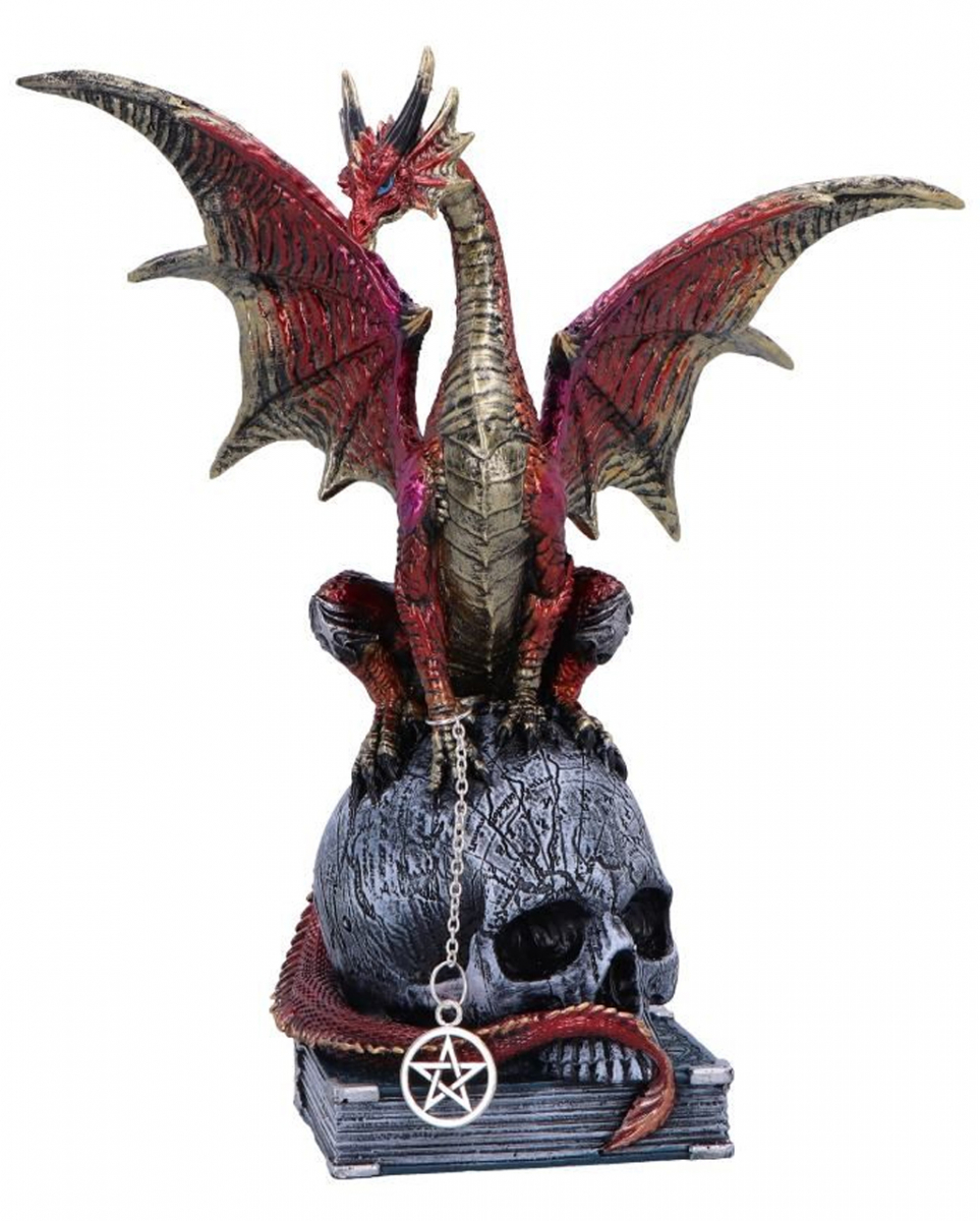 Fate of the World Drache auf Totenkopf Figur 23cm als Deko von Karneval Universe