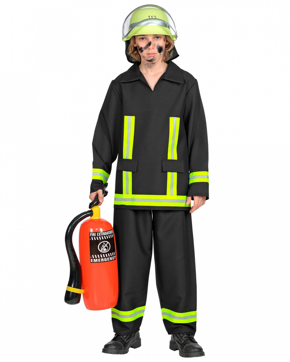 Feuerwehrmann Kostüm für Kinder kaufen L 128 von Karneval Universe