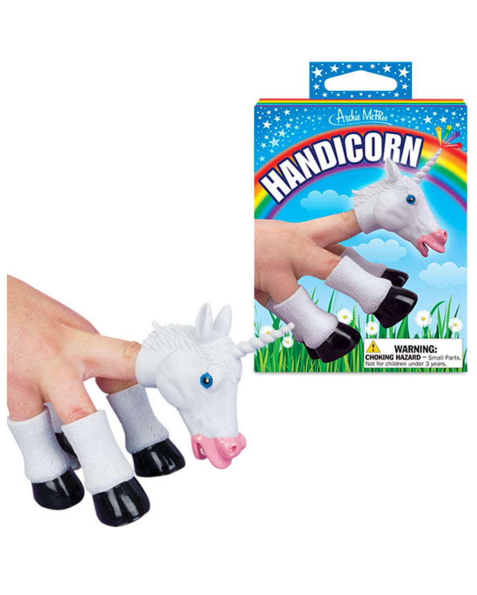 Fingerpuppe Unicorn zum Spielen & Vermitteln von Karneval Universe
