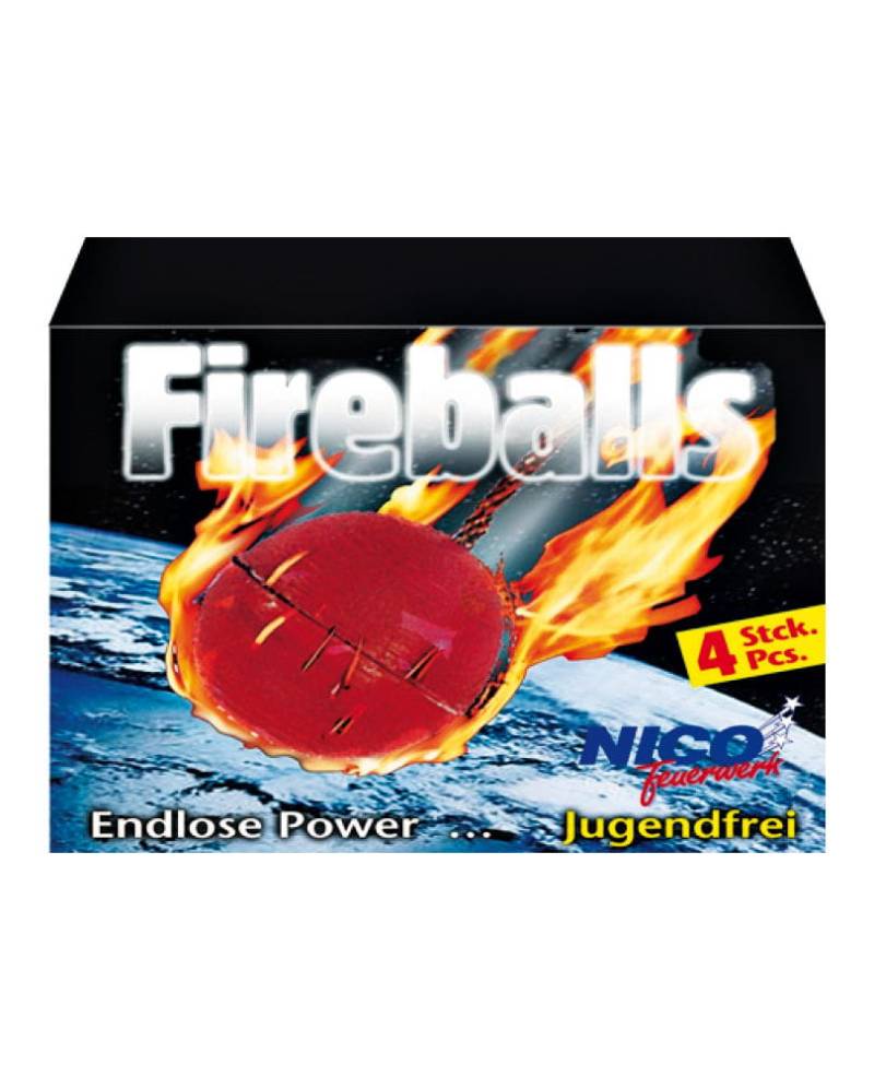 Fireballs Feuerwerk  Knatterbälle mit Silberfunken von Karneval Universe